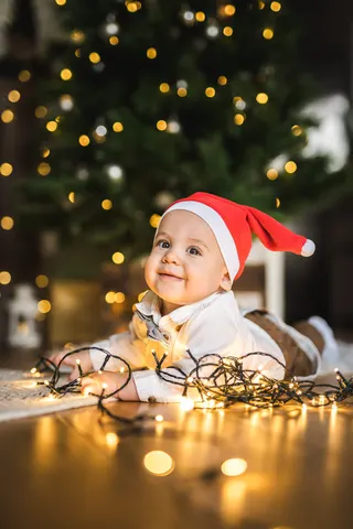 Christmas portrait in the studio
