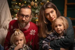 Christmas-themed studio in Budapest