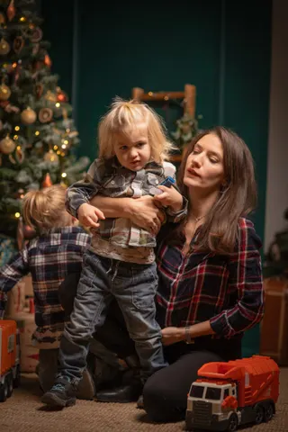 Christmas-themed studio in Budapest