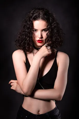 dramatische Studio Porträt Fotografie in Budapest