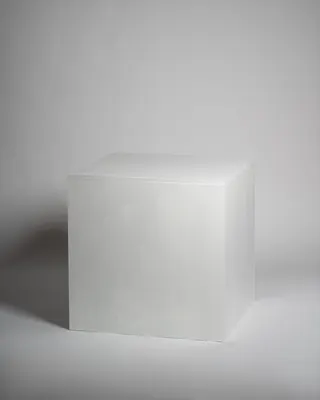 Weißer 70×70-cm-Posierwürfel