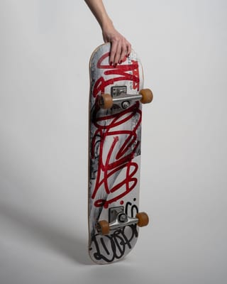 Markiertes Skateboard