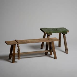 Vintage-Fußhocker