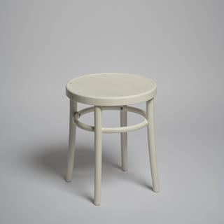 Weißer Hocker