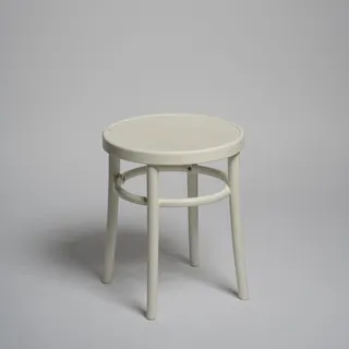 Weißer Hocker