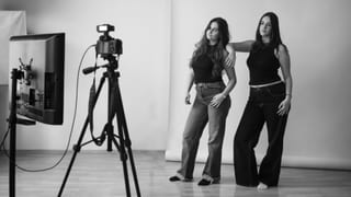 Selfie Studio Kamera und Bildschirm
