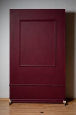 bewegliche karmesinrote Wand – 2 m × 1,2 m Hintergrund