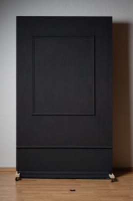 bewegliche schwarze Wand – 2 m × 1,2 m Hintergrund