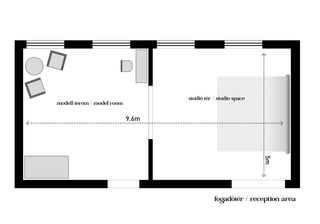 Grundriss des Fotostudios