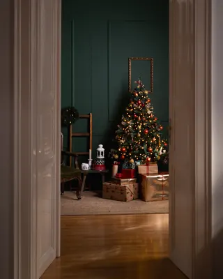 Christmas studio interior in Budapest