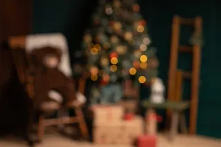 Christmas-themed studio in Budapest